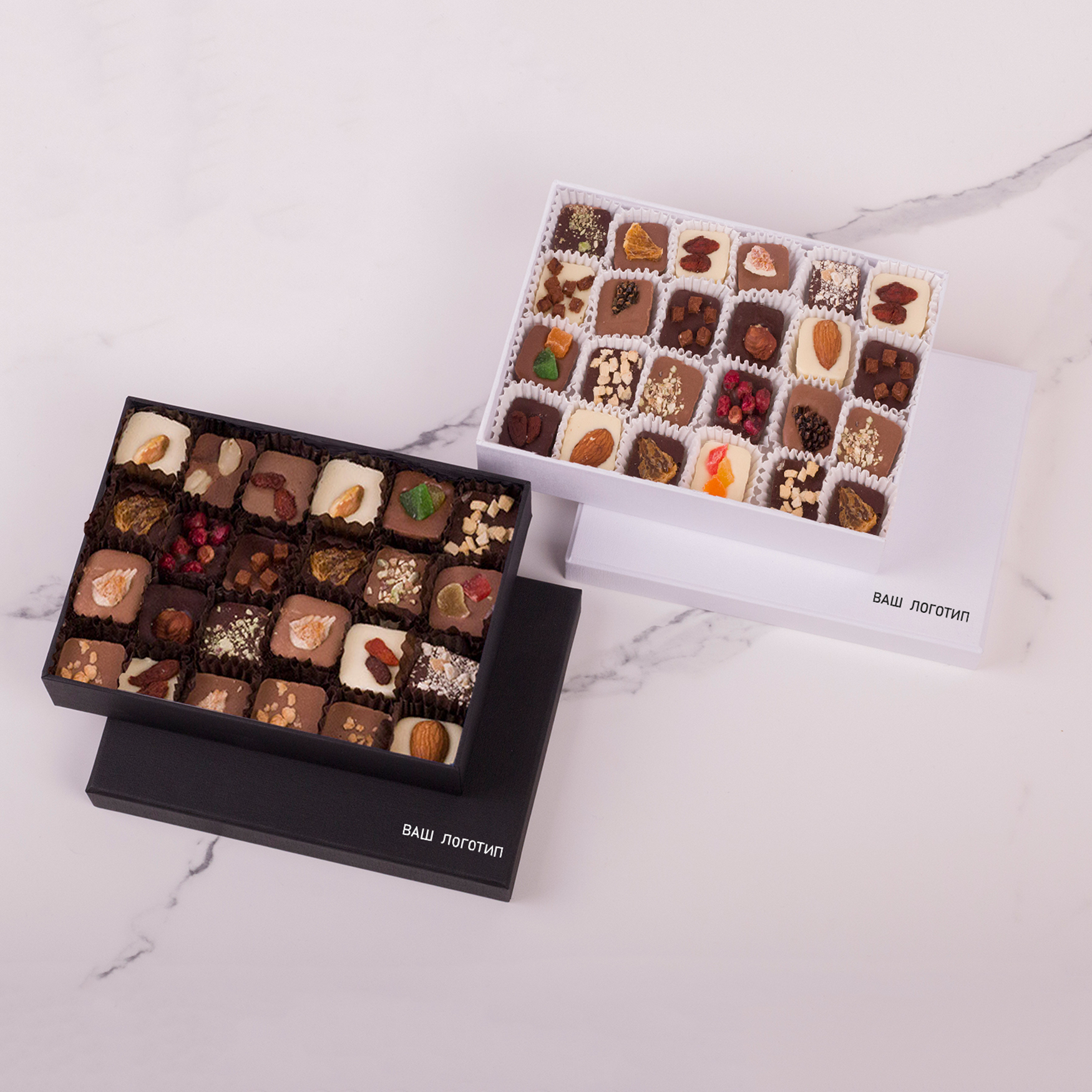 картинка Ассорти квадратных конфет 24 шт от магазина Тринитарио