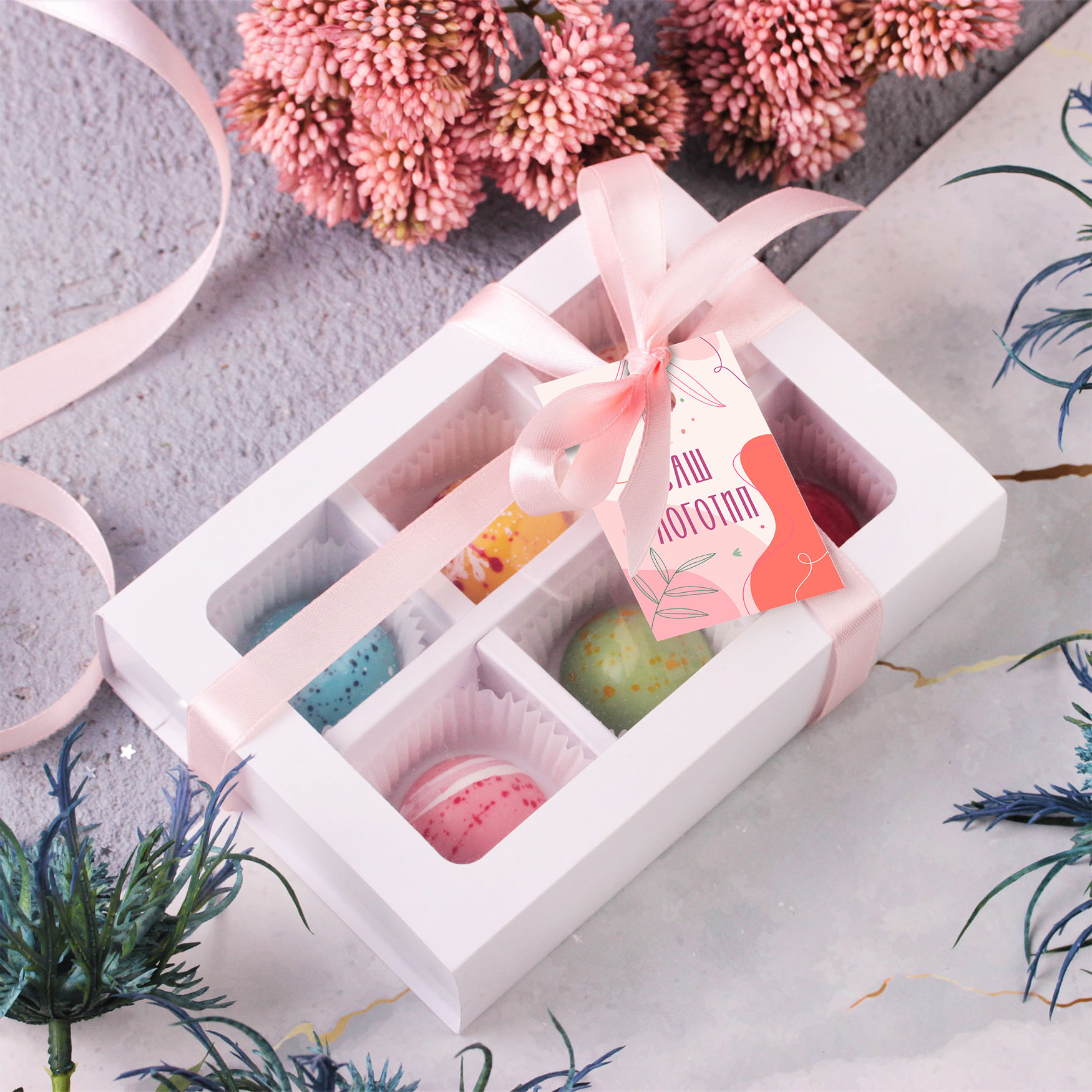 картинка Набор корпусных конфет 6 шт от магазина Тринитарио